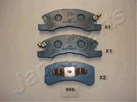 фото Japanparts PA-609AF Колодки тормозные дисковые передние (комплект) Japanparts PA-609AF Колодки тормозные дисковые передние (комплект)