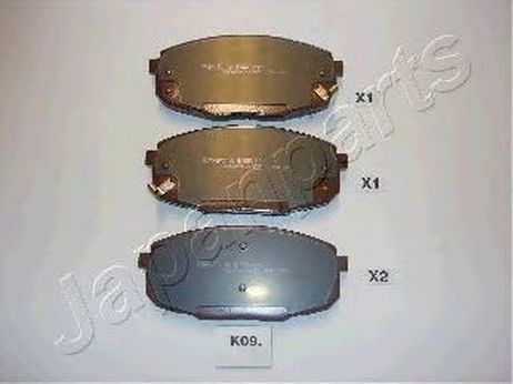 фото Japanparts PA-K09AF Колодки тормозные дисковые, комплект | перед | Japanparts PA-K09AF Колодки тормозные дисковые, комплект | перед |