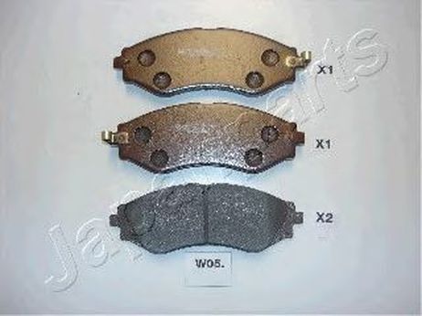 фото Japanparts PA-W05AF Колодки тормозные дисковые | перед | Japanparts PA-W05AF Колодки тормозные дисковые | перед |