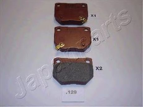 фото Japanparts PP-129AF Колодки тормозные дисковые, комплект | зад | Japanparts PP-129AF Колодки тормозные дисковые, комплект | зад |