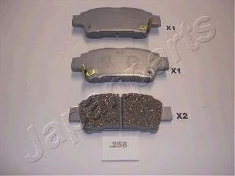 фото Japanparts PP-258AF Колодки тормозные дисковые, комплект | зад | Japanparts PP-258AF Колодки тормозные дисковые, комплект | зад |