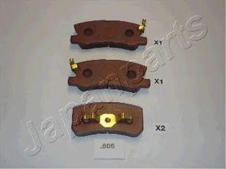 Japanparts PP-505AF Колодки тормозные дисковые, комплект | зад |