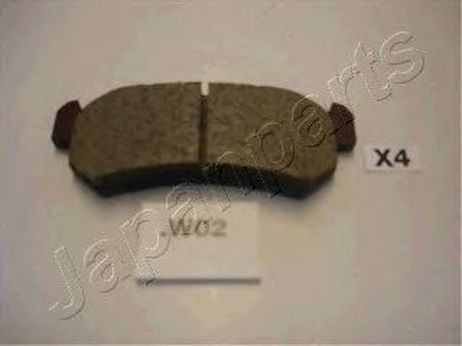 фото Japanparts PP-W02AF Колодки тормозные дисковые, комплект | зад | Japanparts PP-W02AF Колодки тормозные дисковые, комплект | зад |