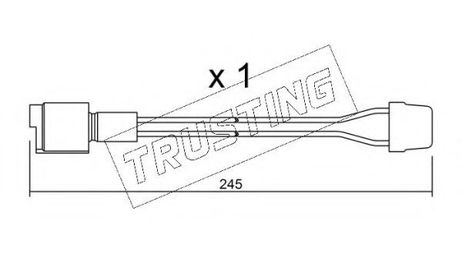 фото Trusting SU.072 Датчик износа тормозных колодок Trusting SU.072 Датчик износа тормозных колодок