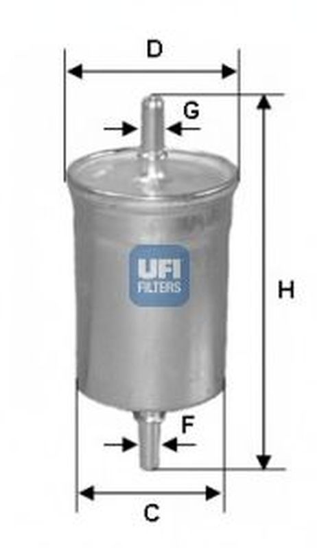фото Ufi 31.850.00 Фильтр топливный Ufi 31.850.00 Фильтр топливный