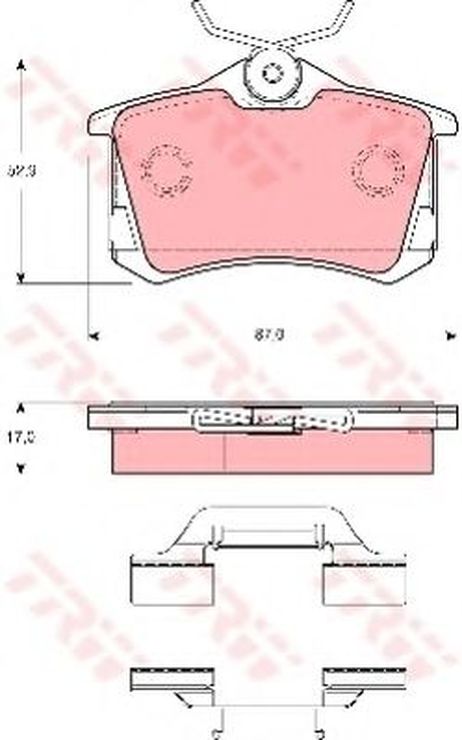 фото TRW GDB1416 Колодки тормозные дисковые | зад | TRW GDB1416 Колодки тормозные дисковые | зад |