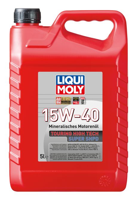 фото Liqui Moly 1084 15w-40 Touring High Tech Super shpd, 5л (мин.мотор.масло) Liqui Moly 1084 15w-40 Touring High Tech Super shpd, 5л (мин.мотор.масло)