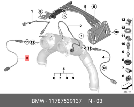 фото BMW 11 78 7 539 137 Лямбда-зонд BMW 11 78 7 539 137 Лямбда-зонд