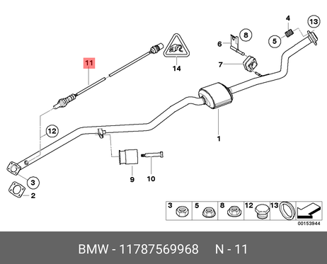 фото BMW 11 78 7 569 968 Лямбда-зонд BMW 11 78 7 569 968 Лямбда-зонд