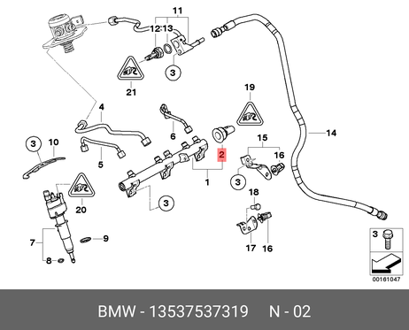 фото BMW 13 53 7 537 319 Датчик давления подачи топлива BMW 13 53 7 537 319 Датчик давления подачи топлива