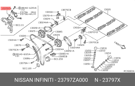 фото Nissan 23797-ZA000 Клапан Nissan 23797-ZA000 Клапан