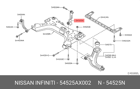 фото Nissan 54525-AX002 Рычаг подвески | перед лев | Nissan 54525-AX002 Рычаг подвески | перед лев |