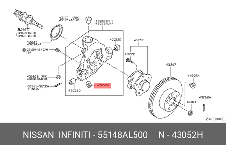 фото Nissan 55148-AL500 Сайлентблок рычага подвески | зад | Nissan 55148-AL500 Сайлентблок рычага подвески | зад |