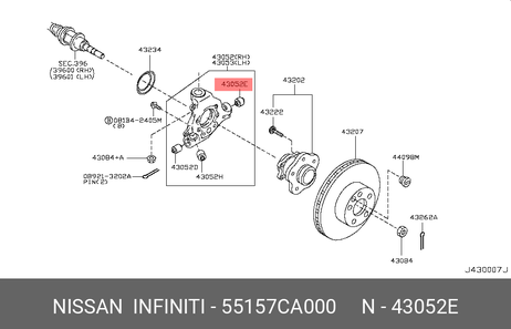 фото Nissan 55157-CA000 Сайлентблок рычага подвески | зад | Nissan 55157-CA000 Сайлентблок рычага подвески | зад |