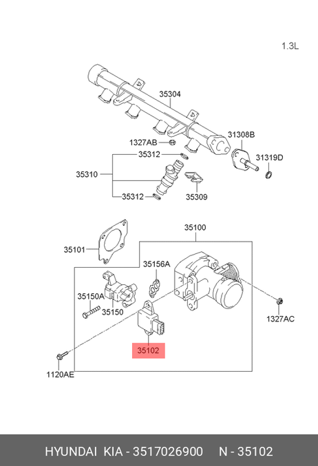 фото Hyundai/Kia 3517026900 Приборы, устройства и машины электронные для измерения или контроля ге Hyundai/Kia 3517026900 Приборы, устройства и машины электронные для измерения или контроля ге