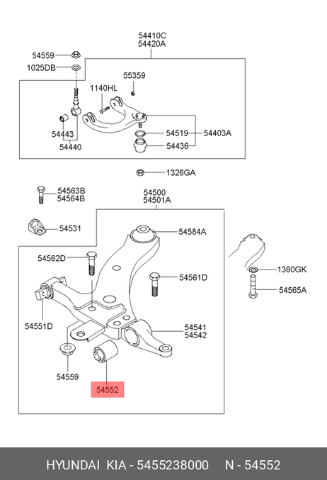 фото Hyundai/Kia 54552-38000 Сайлентблок hyundai Sonata v | перед лев | Hyundai/Kia 54552-38000 Сайлентблок hyundai Sonata v | перед лев |