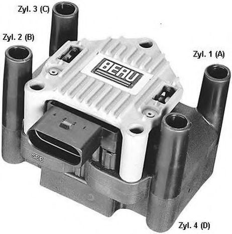 фото Beru ZSE003 Катушка зажигания Beru ZSE003 Катушка зажигания