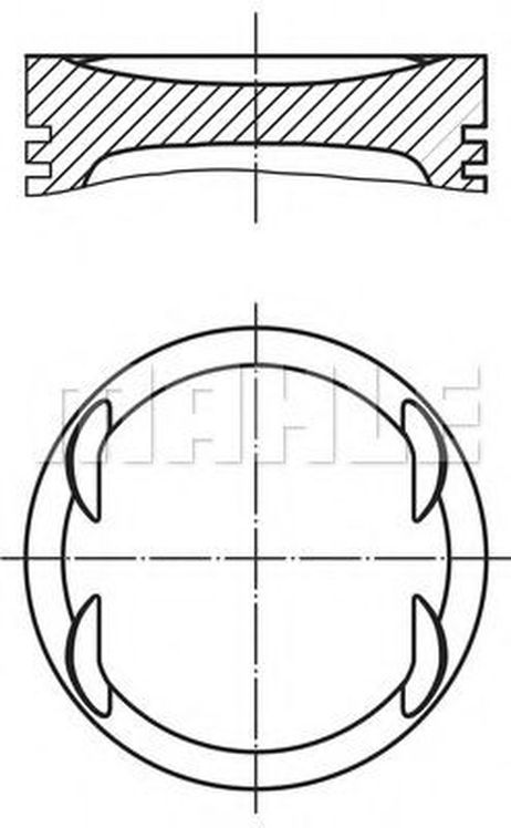 фото Mahle 004 08 01 Поршнекомплект Mahle 004 08 01 Поршнекомплект