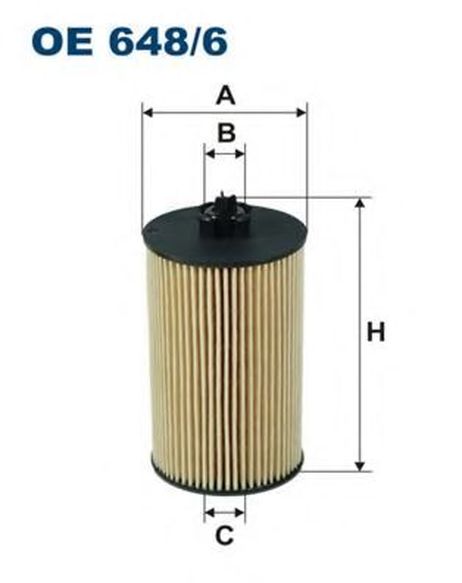 фото FILTRON OE648/6 Фильтр масляный (вставка) FILTRON OE648/6 Фильтр масляный (вставка)