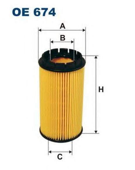 фото FILTRON OE674 Фильтр масляный (вставка) FILTRON OE674 Фильтр масляный (вставка)