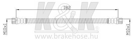 фото K&K FT3260 Шланг тормозной K&K FT3260 Шланг тормозной