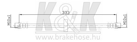 фото K&K FT4000 Шланг тормозной K&K FT4000 Шланг тормозной