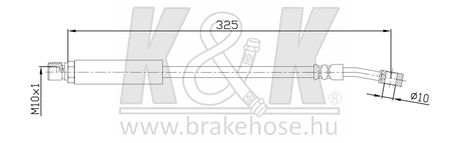 K&K FT4679 Шланг тормозной