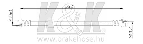 фото K&K FT4702 Шланг тормозной K&K FT4702 Шланг тормозной