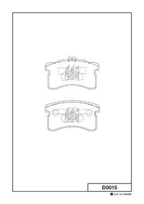 Kashiyama D0015 Колодки тормозные дисковые | перед |
