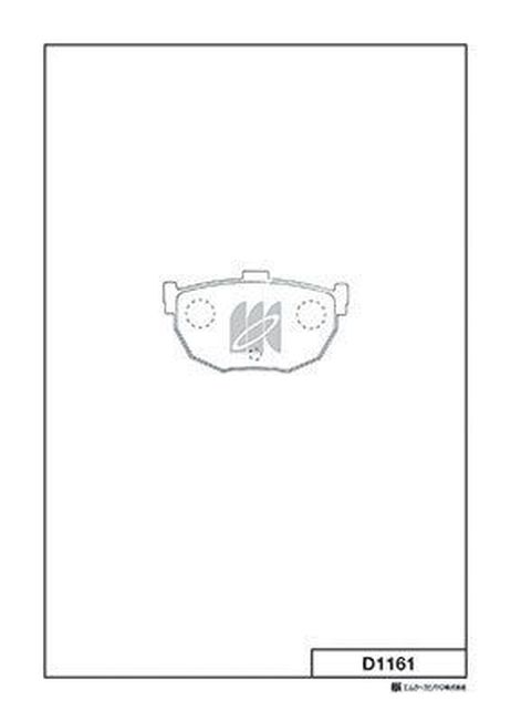 Kashiyama D1161 Колодки тормозные дисковые | зад |