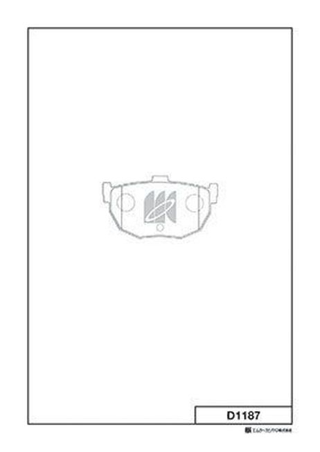 Kashiyama D1187 Колодки тормозные дисковые | зад |