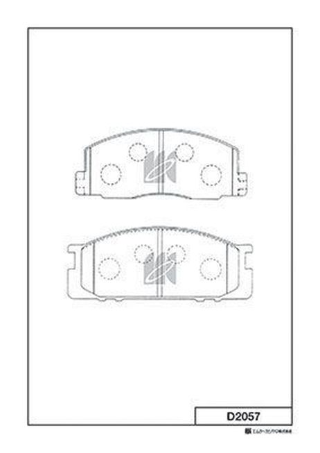 Kashiyama D2057 Колодки тормозные дисковые | перед |