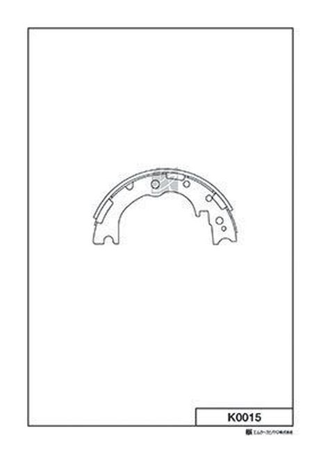 Kashiyama K0015 Колодки тормозные барабанные   | зад |