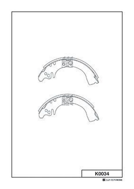 Kashiyama K0034 Колодки тормозные барабанные 