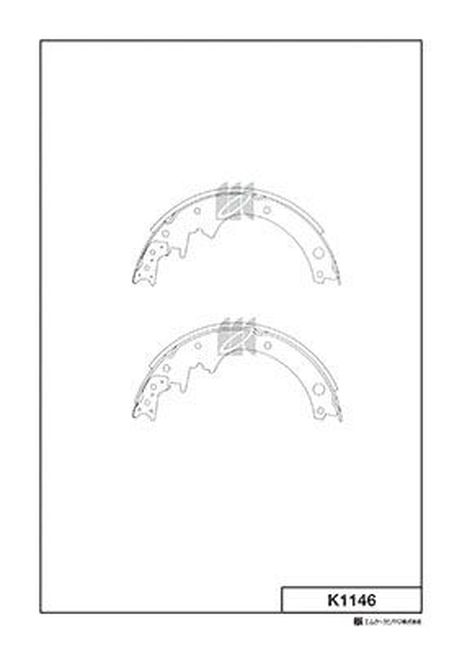 Kashiyama K1146 Колодки тормозные барабанные 