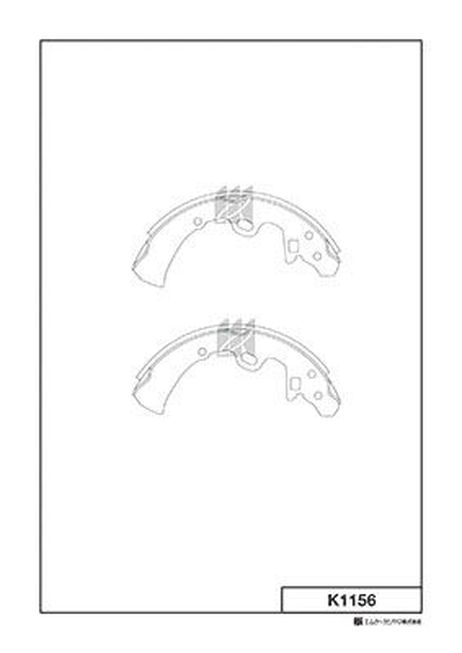 Kashiyama K1156 Колодки тормозные барабанные 
