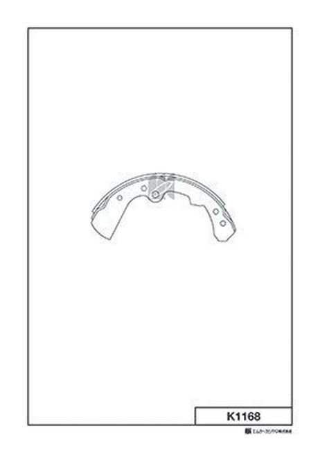 Kashiyama K1168 Колодки тормозные барабанные 