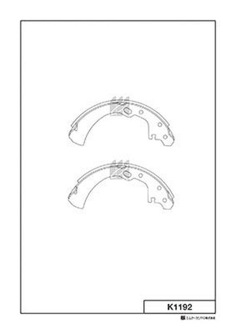 Kashiyama K1192 Колодки тормозные барабанные 