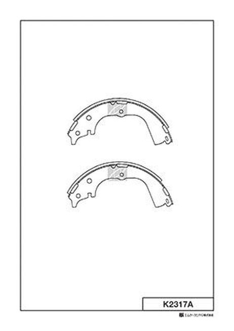 Kashiyama K2317A Колодки тормозные барабанные 