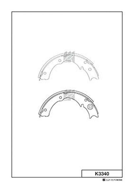 Kashiyama K3340 Колодки тормозные барабанные   | зад |