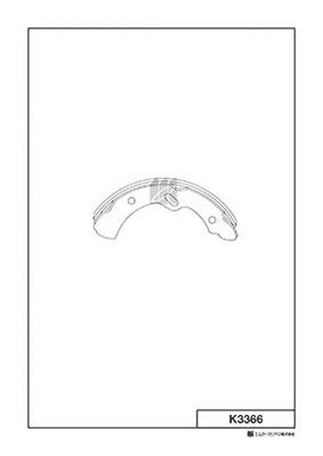 Kashiyama K3366 Колодки тормозные барабанные 
