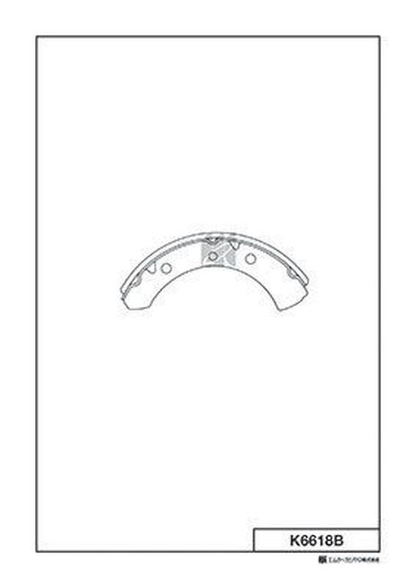 Kashiyama K6618B Колодки тормозные барабанные 