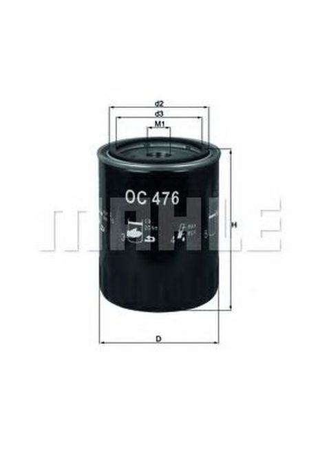 фото Knecht OC 476 Снят с производства Фильтр масляный Knecht OC 476 Снят с производства Фильтр масляный