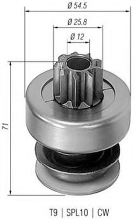 фото Magneti Marelli 940113020061 Бендикс стартера Magneti Marelli 940113020061 Бендикс стартера