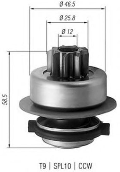 фото Magneti Marelli 940113020171 Бендикс стартера Magneti Marelli 940113020171 Бендикс стартера