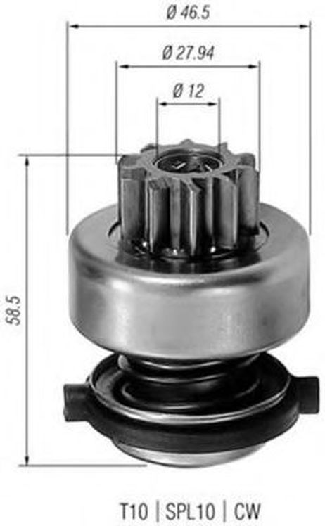 фото Magneti Marelli 940113020191 Бендикс стартера Magneti Marelli 940113020191 Бендикс стартера