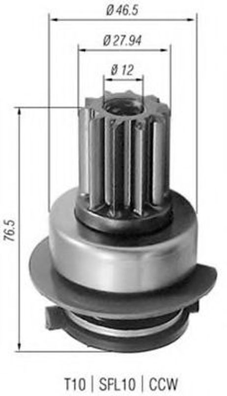 фото Magneti Marelli 940113020223 Бендикс стартера Magneti Marelli 940113020223 Бендикс стартера
