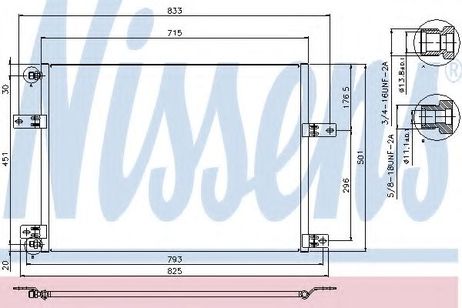 Nissens 94912 Радиатор кондиционера HCV