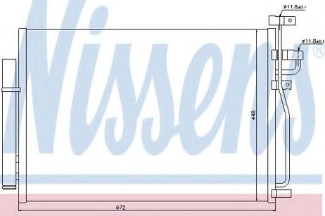 фото Nissens 940010 Радиатор кондиционера Nissens 940010 Радиатор кондиционера
