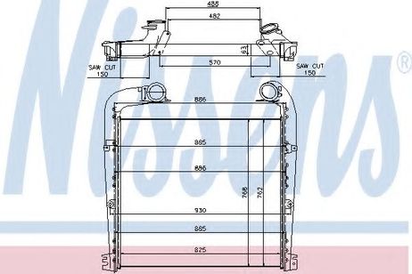 фото Nissens 97029 Радиатора интеркулера HCV Nissens 97029 Радиатора интеркулера HCV